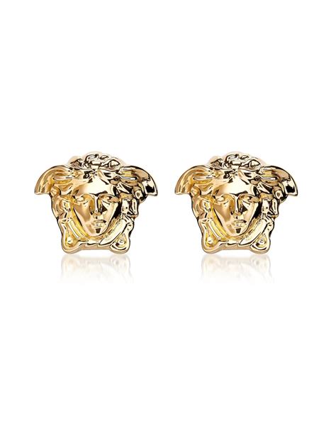 versace medusa earrings men|Versace Medusa earrings gold.